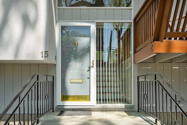 view of exterior entry