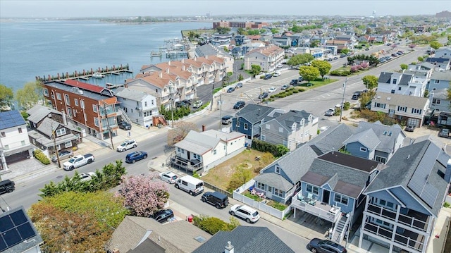 100 California St, Long Beach, NY 11561 - birds eye view of property featuring a water view and a residential view