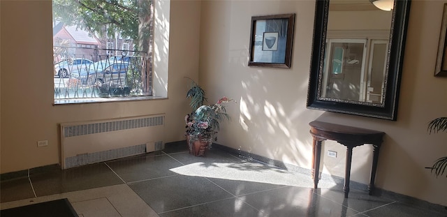 interior space featuring radiator