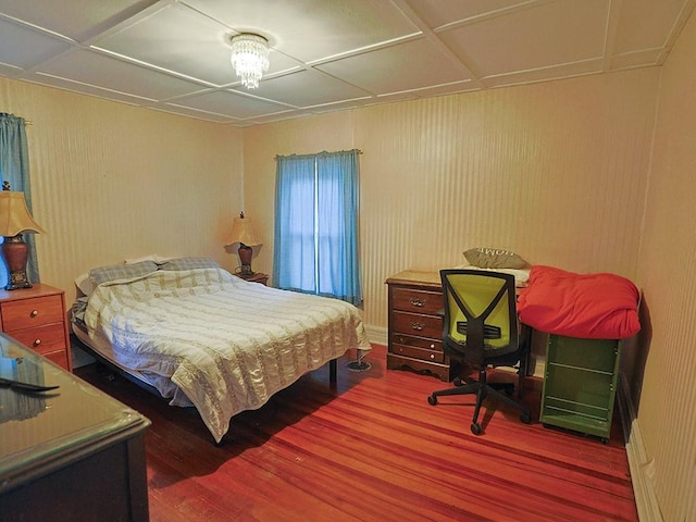 4073 Rte 9w, Saugerties, NY 12477 - bedroom with wood finished floors and a chandelier