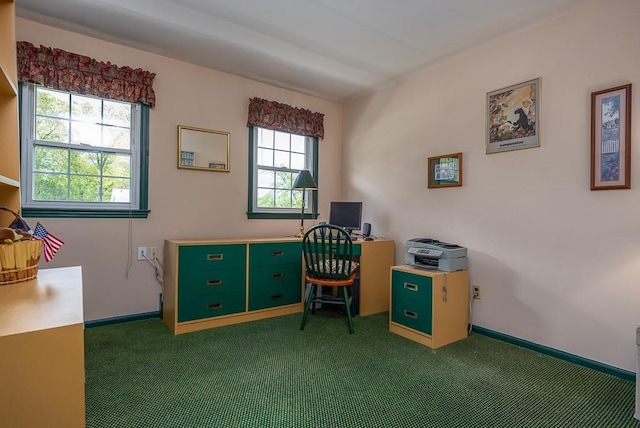 26 Strathmore Dr, New City, NY 10956 - carpeted home office featuring baseboards
