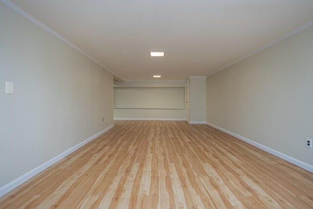 26 Strathmore Dr, New City, NY 10956 - empty room with crown molding, baseboards, and light wood finished floors