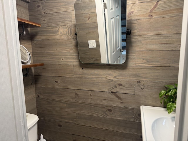 half bathroom with toilet