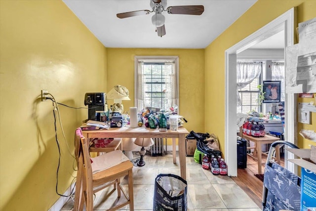 100 Parkway Rd Unit 4C, Bronxville, NY 10708 - office featuring a ceiling fan