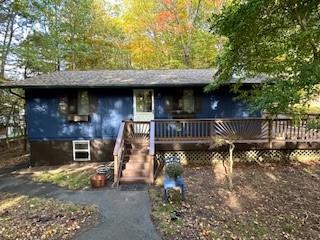 9 Cardiff, Rock Hill, NY 12775 - view of front of home with a wooden deck