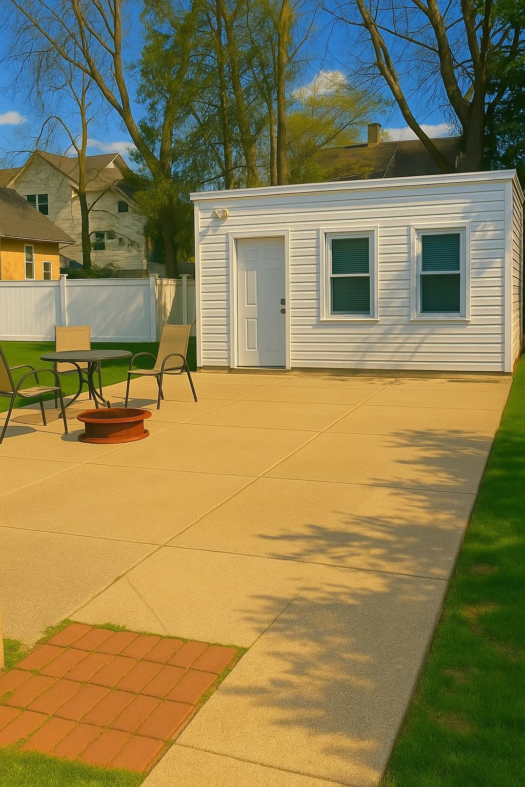 view of patio / terrace featuring fence