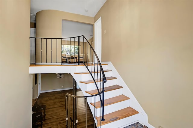1 Neubrech Ct, Jericho, NY 11753 - staircase featuring baseboards and wood finished floors