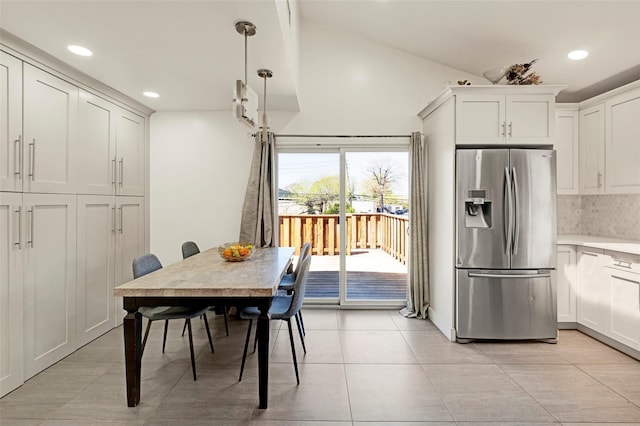 1 Neubrech Ct, Jericho, NY 11753 - dining room featuring recessed lighting and light tile patterned floors