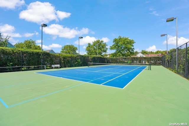 16 Hearthside Dr, Mount Sinai, NY 11766 - view of tennis court with fence
