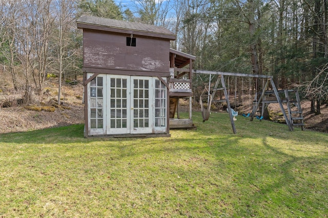 242 Callicoon Center Rd, Jeffersonville, NY 12748 - back of house with a yard and a playground