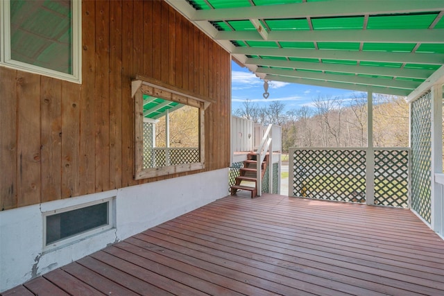 242 Callicoon Center Rd, Jeffersonville, NY 12748 - wooden terrace featuring stairway