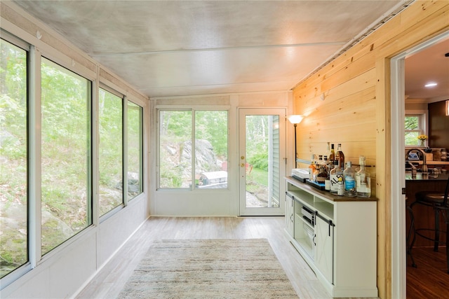69 Taylor Rd, Patterson, NY 12563 - sunroom with vaulted ceiling and wood finished floors