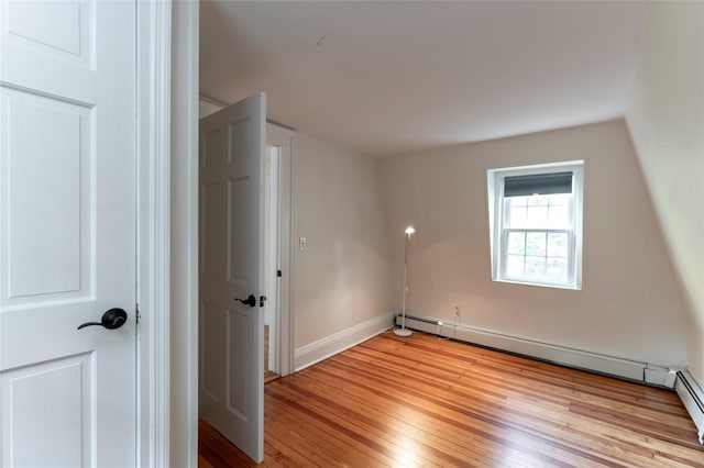 78 Closter Rd, Palisades, NY 10964 - empty room with baseboards, baseboard heating, and light wood finished floors
