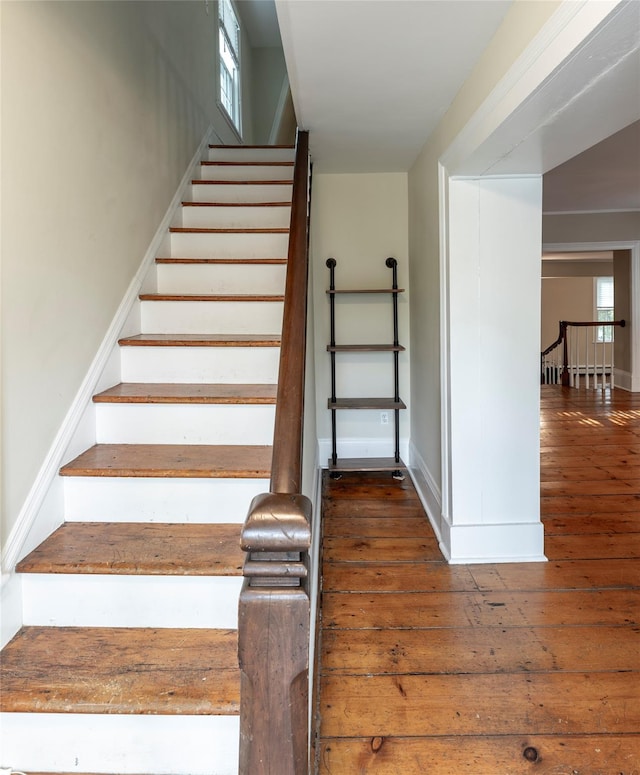78 Closter Rd, Palisades, NY 10964 - stairway featuring baseboards and hardwood / wood-style flooring
