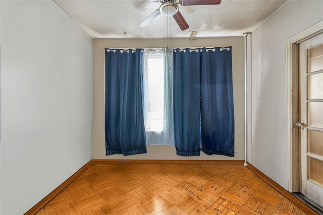 1816 21st Dr, Astoria, NY 11105 - unfurnished room featuring baseboards and ceiling fan