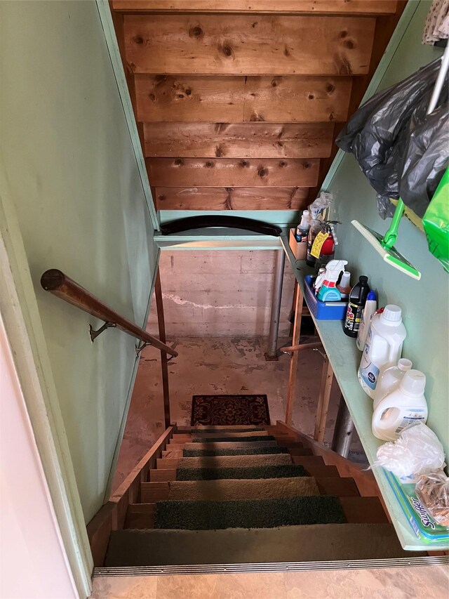 view of staircase