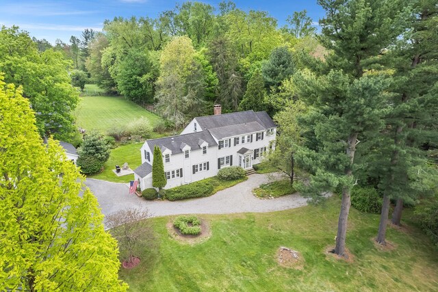 view from above of property