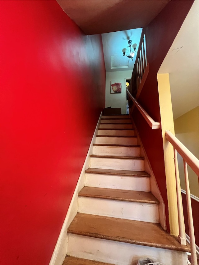 view of staircase
