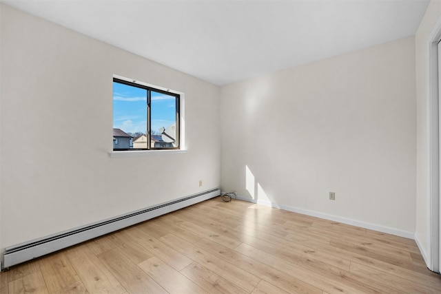 5 Fitzherbert Mews, Middletown, NY 10940 - empty room featuring light wood-type flooring, baseboards, and baseboard heating