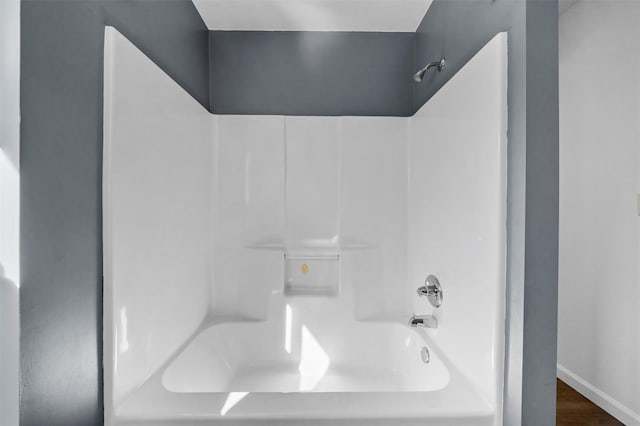 5 Fitzherbert Mews, Middletown, NY 10940 - full bath with baseboards, shower / bathing tub combination, and wood finished floors