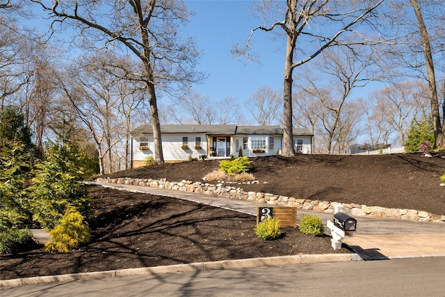 view of ranch-style home