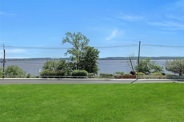 225 River Rd, Nyack, NY 10960 - view of grassy yard with a water view