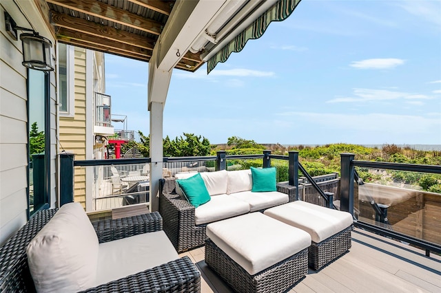 923 Oceanfront, Long Beach, NY 11561 - balcony featuring an outdoor hangout area