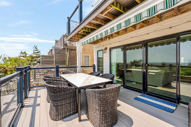 923 Oceanfront, Long Beach, NY 11561 - deck with outdoor dining area