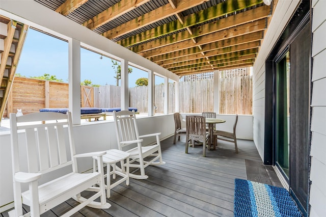 923 Oceanfront, Long Beach, NY 11561 - view of sunroom / solarium