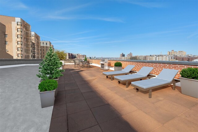 45 Overlook Ter Unit 5A, New York Manhattan, NY 10033 - view of patio / terrace featuring area for grilling and a view of city