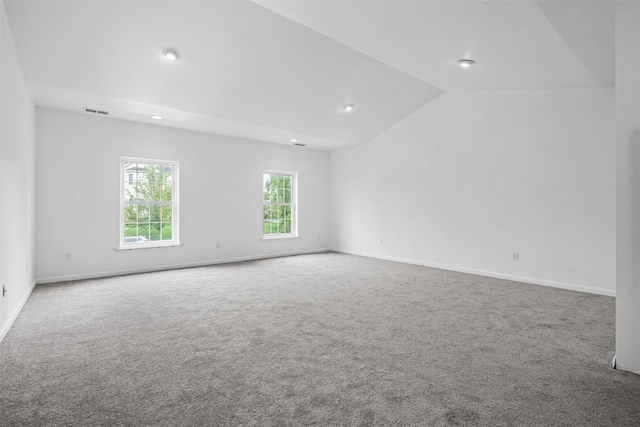 2066 Independence Dr, New Windsor, NY 12553 - empty room with carpet floors, vaulted ceiling, and recessed lighting