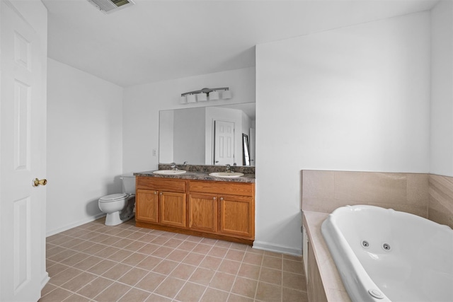 2066 Independence Dr, New Windsor, NY 12553 - full bath with tile patterned flooring, a whirlpool tub, and double vanity
