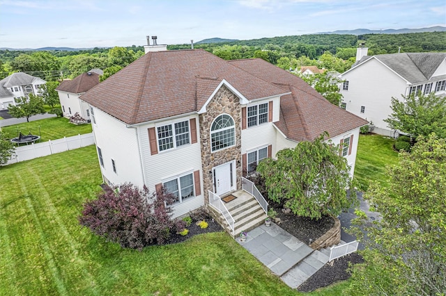 2066 Independence Dr, New Windsor, NY 12553 - traditional-style home featuring stone siding