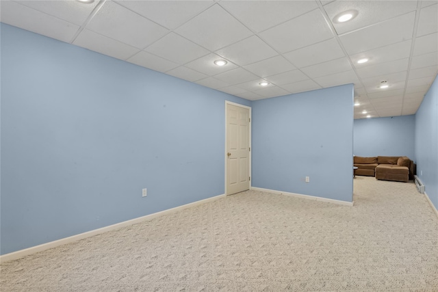 15 Harrigan Rd, Hopewell Junction, NY 12533 - carpeted empty room featuring baseboards, recessed lighting, and a drop ceiling