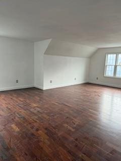45 Manor Dr W, Poughkeepsie, NY 12603 - bonus room with lofted ceiling, baseboards, and dark wood finished floors
