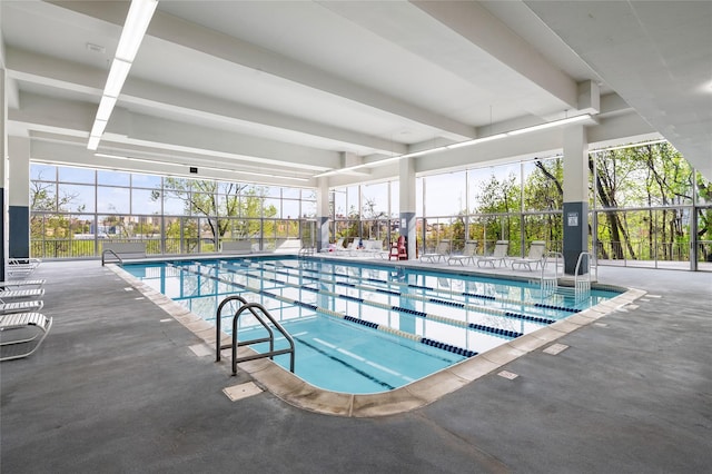 2500 Johnson Ave Unit 2Np, Bronx, NY 10463 - indoor pool featuring fence and a patio