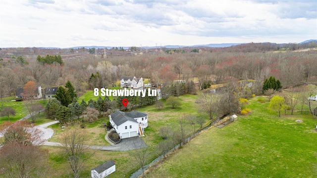 8 Strawberry Ln, Poughkeepsie, NY 12603 - bird's eye view with a forest view