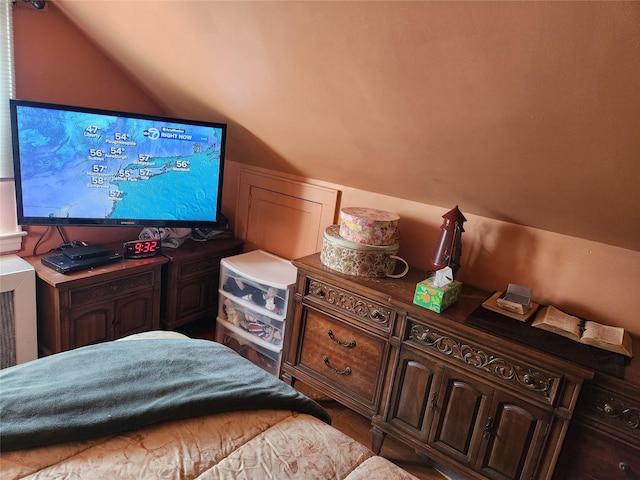 112 Rutland Rd, Hempstead, NY 11550 - bedroom featuring vaulted ceiling