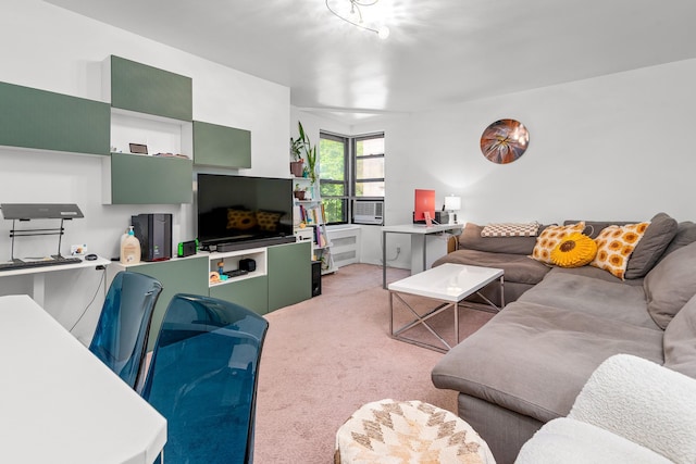 83-25 98th St Unit 3T, Woodhaven, NY 11421 - living area featuring light colored carpet and a desk