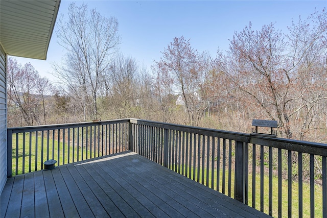 24 Timberline Trl, Pawling, NY 12564 - wooden terrace featuring a lawn