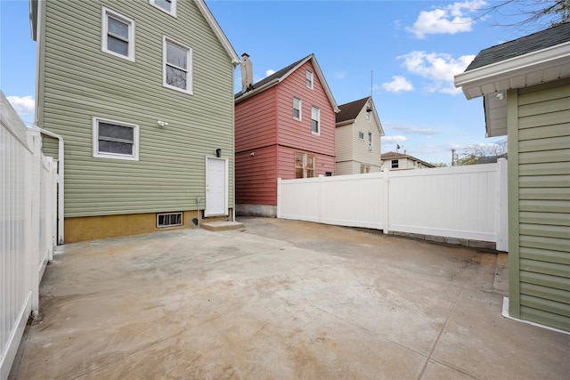 view of patio / terrace with fence