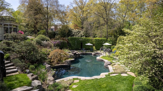 view of pool