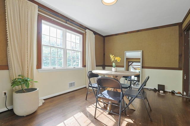 35 Harding St, Pearl River, NY 10965 - dining room with visible vents, baseboards, and wood finished floors