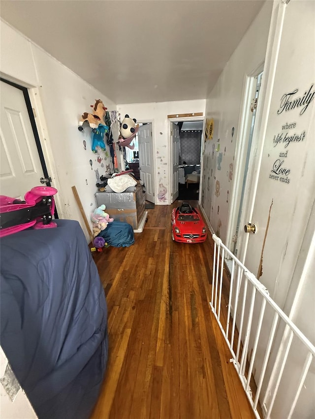 bedroom featuring hardwood / wood-style floors