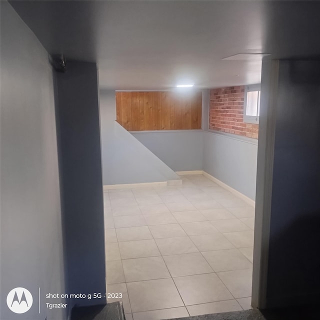 109 Lake Ave, Middletown, NY 10940 - below grade area featuring baseboards and tile patterned floors