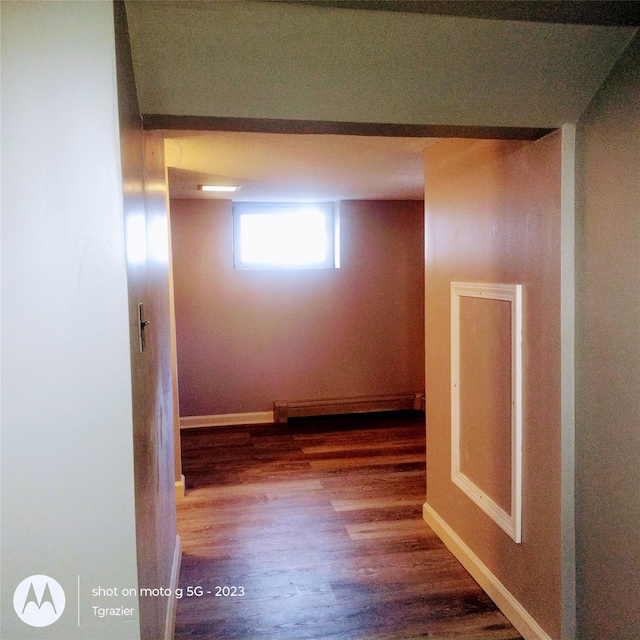 109 Lake Ave, Middletown, NY 10940 - corridor with wood finished floors and baseboards