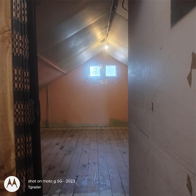 109 Lake Ave, Middletown, NY 10940 - additional living space with lofted ceiling and hardwood / wood-style flooring
