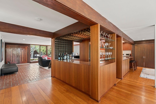 welcome area with indoor bar