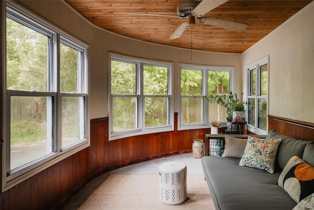 2383 State Route 97, Pond Eddy, NY 12770 - sunroom / solarium featuring healthy amount of natural light, wood walls, and wood ceiling