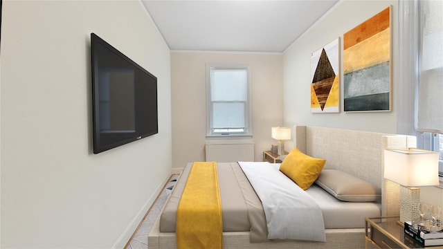 1813 Edenwald Ave, Bronx, NY 10466 - bedroom featuring baseboards and ornamental molding